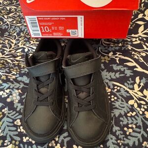 Nike Kids Court Legacy Black Sneakers
